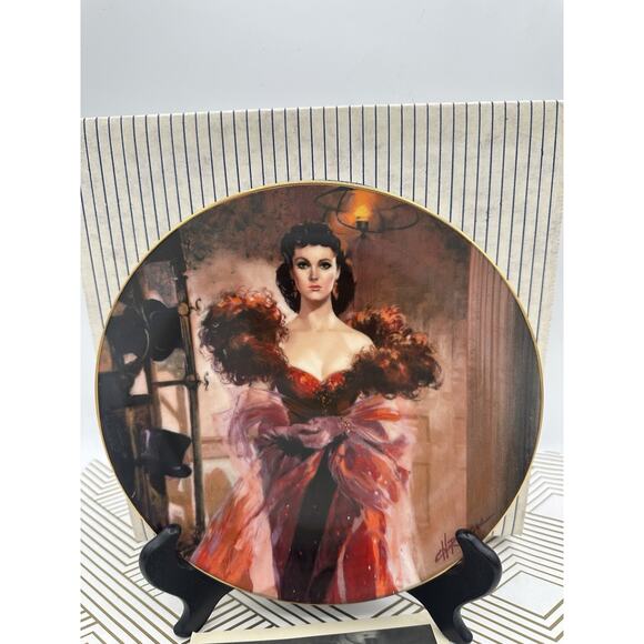 Gone With The Wind Golden Anniversary Plate Scarlett’s Resolve New - Picture 2 of 3